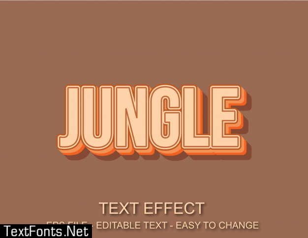 Jungle text effect