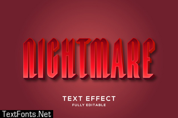 Modern bold red text effect