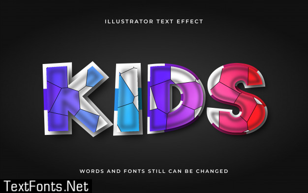 Modern cartoon editable  text effect