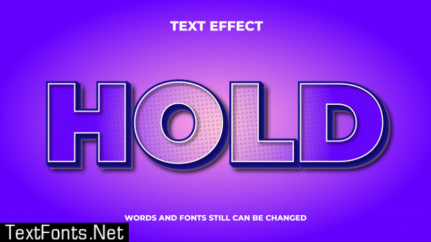 Modern editable text effect