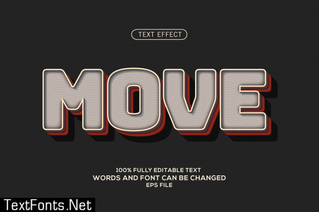 Move text effect