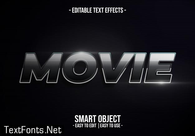 Movie text style effect