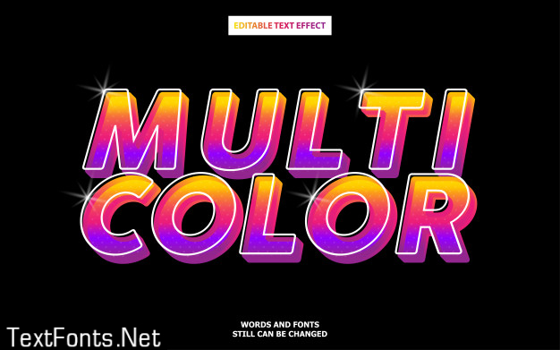 Multicolor text style