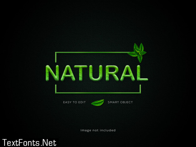 Natural title effect template