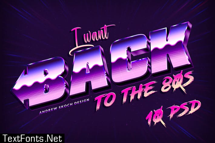 New 80s Text Effects A7B4AEX