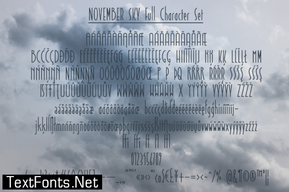 November Sky Font