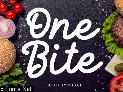 One Bite Bold Calligraphy Font