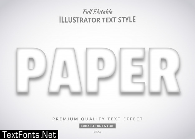 Paper text effect