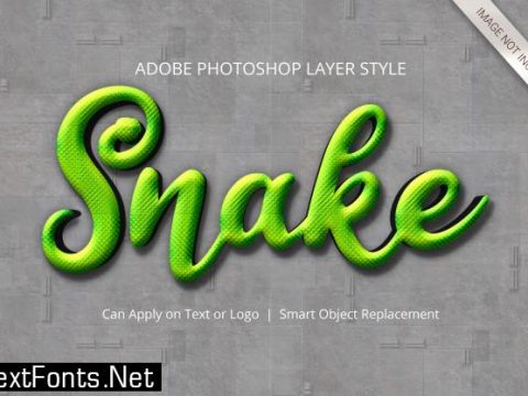 Photoshop text effect layer style