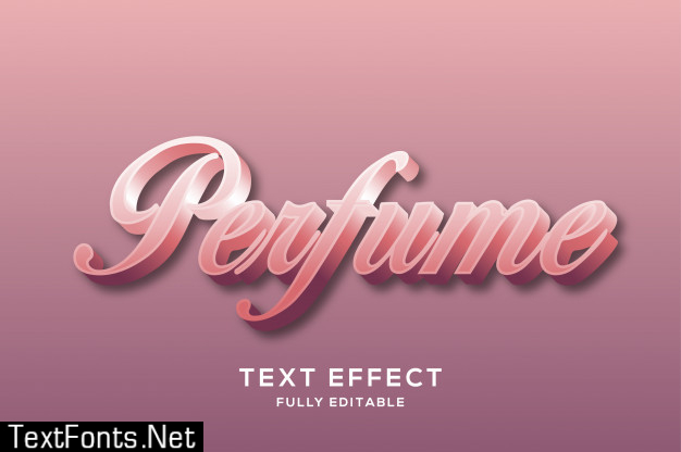 Pink elegant text effect