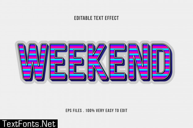 Pop text effect