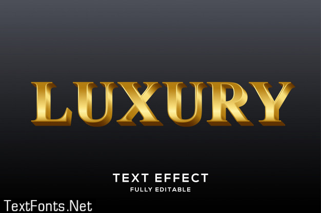 Premium gold text effect