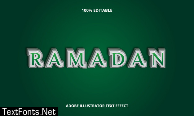 Ramadan text effect