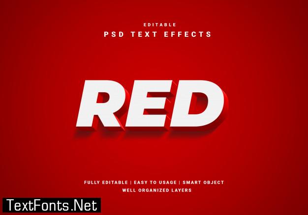 Red luxury text effect