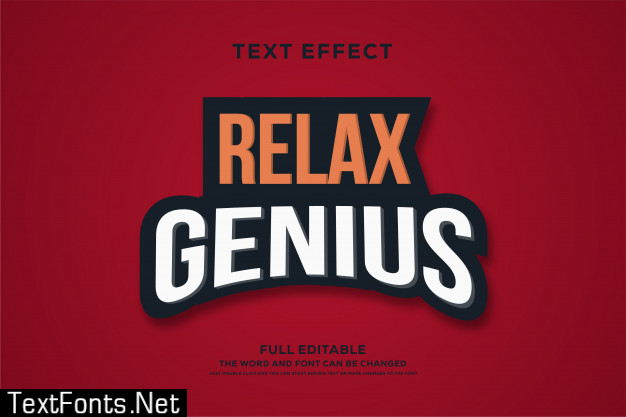 Red strong bold text effect