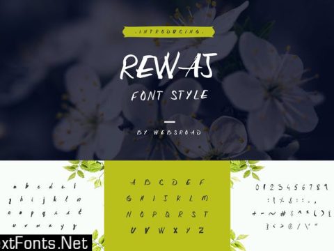 Rewaj - Custom Handmade Font Style