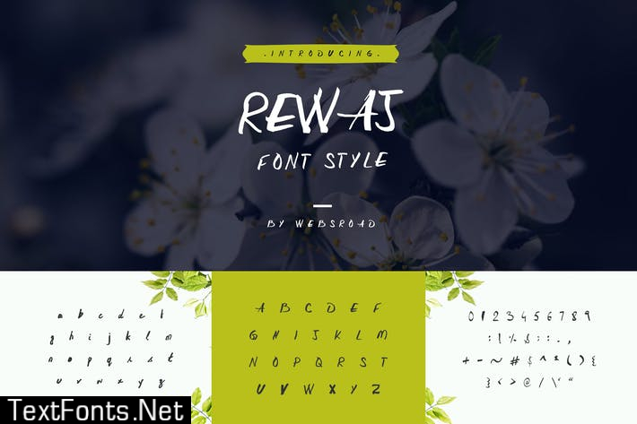 Rewaj - Custom Handmade Font Style