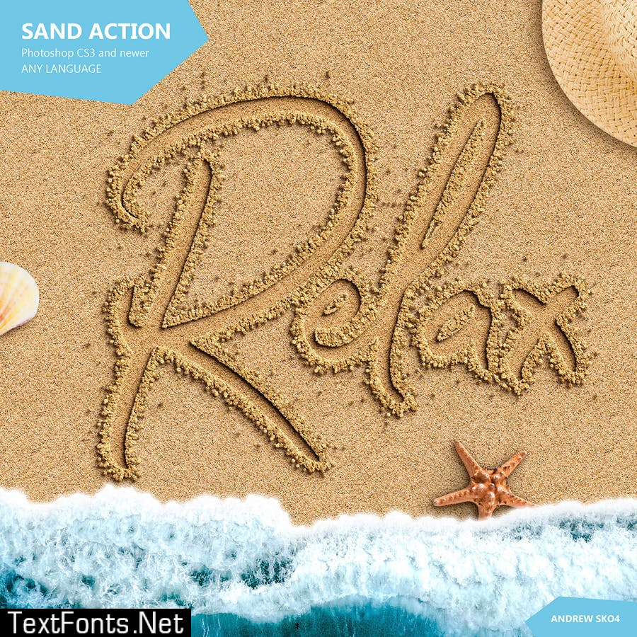 Sand Photoshop Action GXBES3N