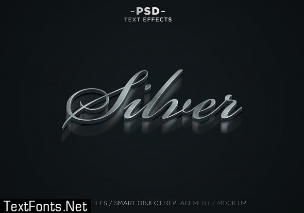 Silver text effect