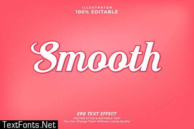 Smooth text effect