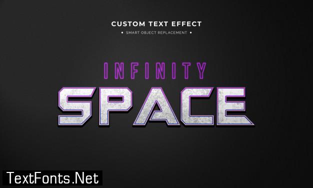 Space 3d text style