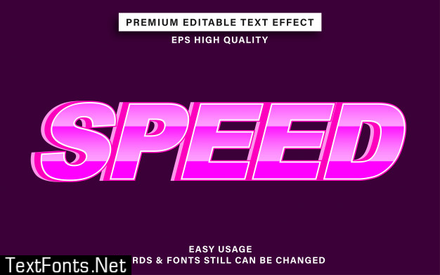 Speed text effect