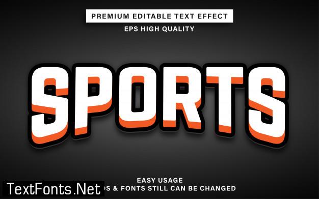 Sports text effect