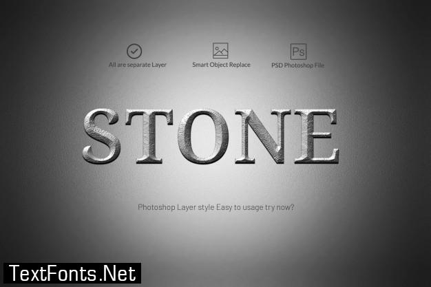 Stone text style