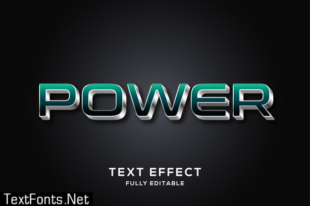 Strong bold modern text effect