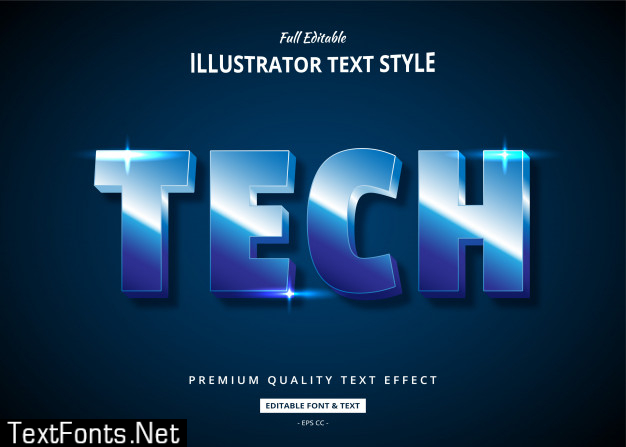 Tech text effect