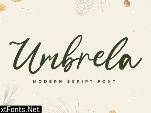 Umbrela Modern Script