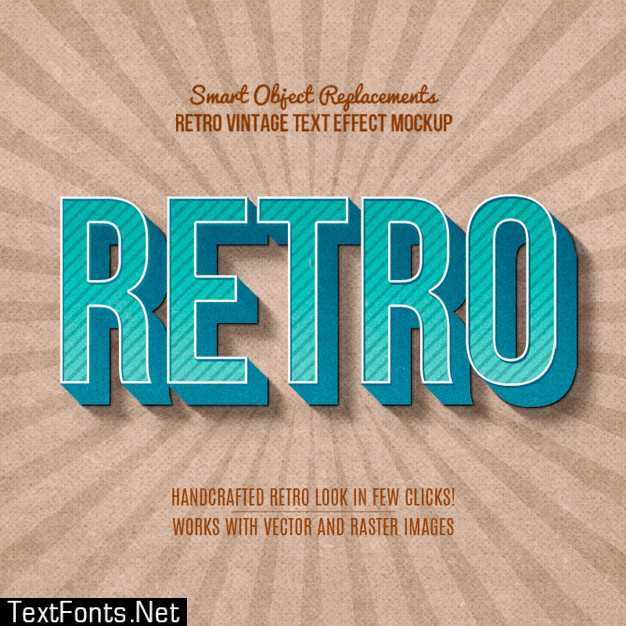 Vintage retro text effect