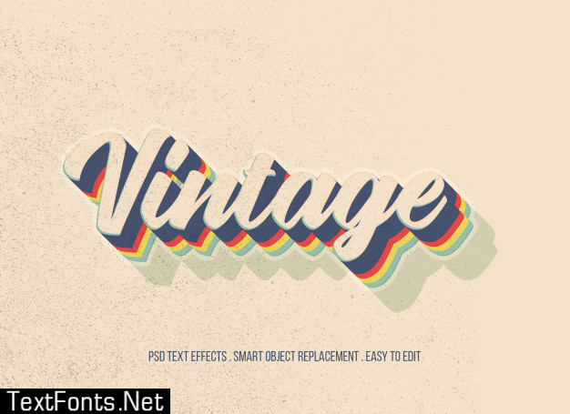 Vintage text effect