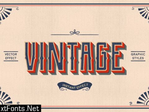 Vintage Text Effects (Illustrator) MEEVNEZ