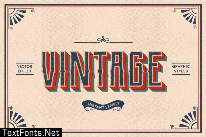 Vintage Text Effects (Illustrator) MEEVNEZ