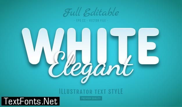 White elegant text