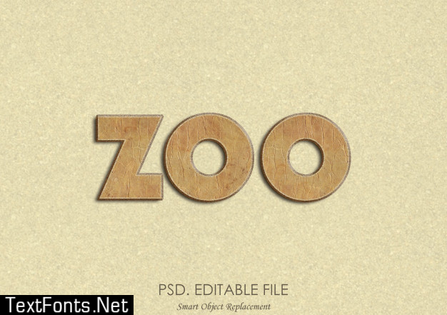 Zoo 3d text effect