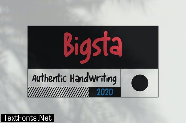 Bigsta - Handwritten Journal Font