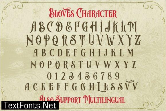 Bloves Font