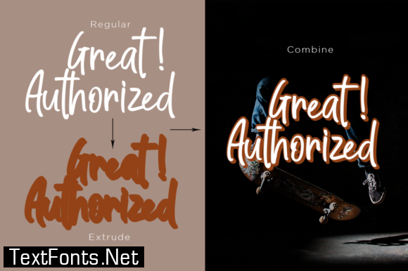 Great Authorized Font