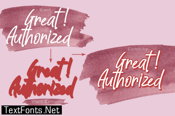 Great Authorized Font