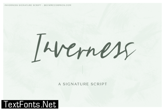 Inverness Font