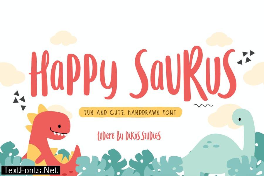 LD Happy Saurus Font