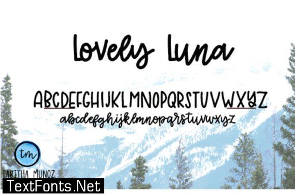 Lovely Luna Font