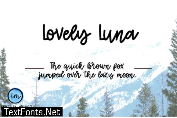 Lovely Luna Font