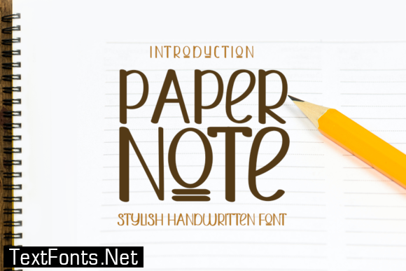 Paper Note Font