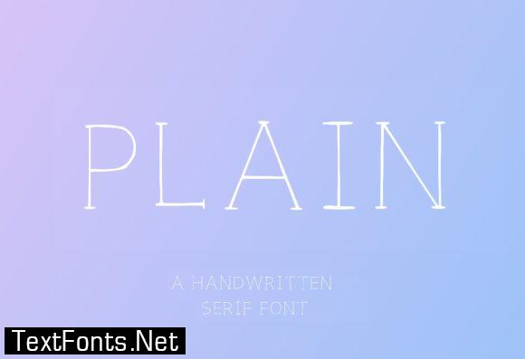 Plain Capital Font