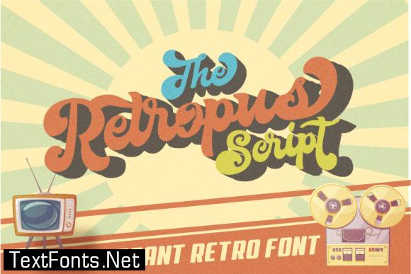 Retropus Script Font