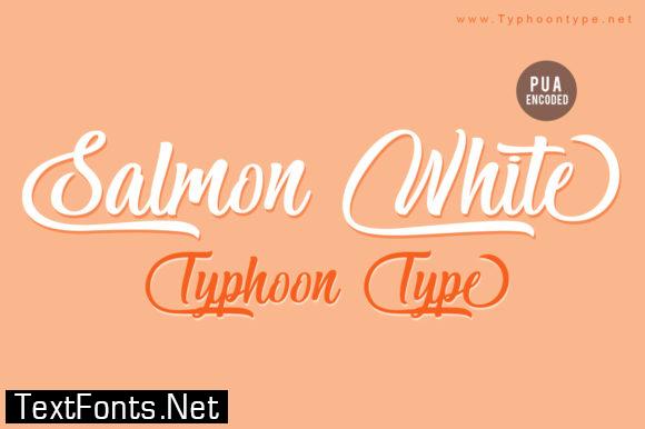 Salmon White Font