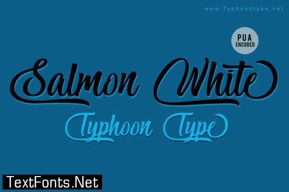 Salmon White Font